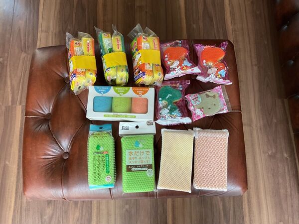 台所用スポンジ 14点 & マイクロファイバークロス 3点 セット