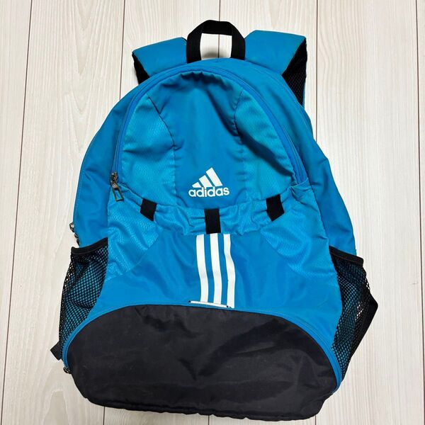 サッカーバッグ リュック ボール入れ 青 黒 adidas