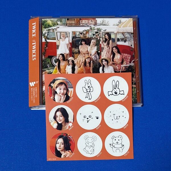 TWICE #TWICE5 通常盤 CD 未再生 ステッカー付き