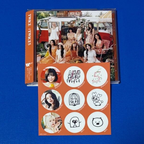TWICE #TWICE5 通常盤 CD 未再生 ステッカー付き