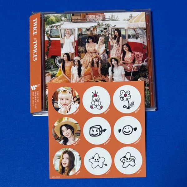 TWICE #TWICE5 通常盤 CD 未再生 ステッカー付き