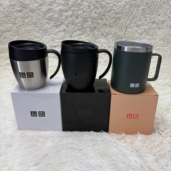 ☆未使用 ユニクロ 保温 保冷 ステンレス マグカップ 3個 まとめ売り