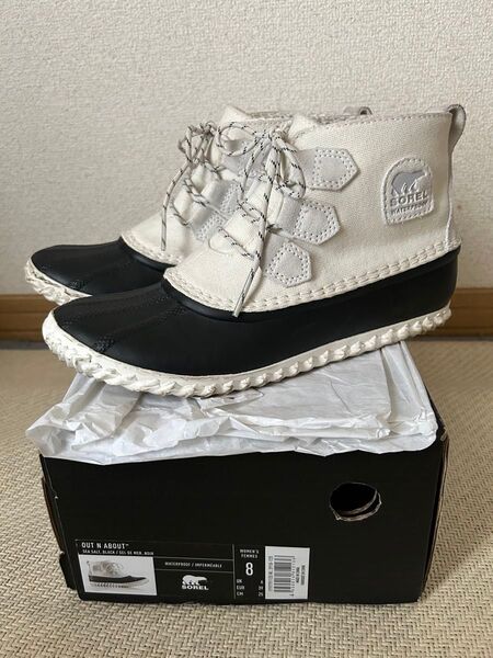 ソレル ハイカット 黒 白 スニーカー 靴 24㎝ 24.5㎝ 25㎝ レディース SOREL ブーツ