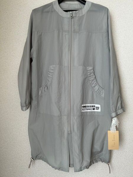 PIZZO BIANCO (23,100円) ジップアップジャケット 新品タグ付き ロング丈マウンテンパーカー ブルゾン アウター