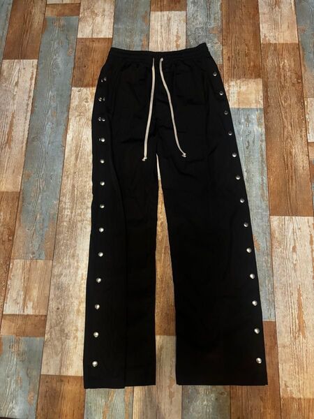 Rick Owens リックオウエンス サイドスナップボタン トラックカーゴパンツ ブラック