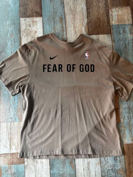 NIKE×NBA Fear of God Tシャツ essentials ブラウン Lサイズ