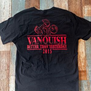 vanquish fitnessTシャツ ブラック Lサイズ