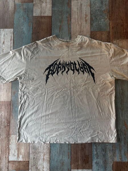 lyft DEATH METAL LOGO BIG T-SHIRT - IVORY