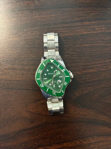 LAARVEE WATCH腕時計似グリーン シルバー クォーツ ノーブランド品