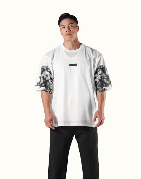 LYFT MYTHOLOGICAL GRAPHIC FOOTBALL SHIRT - WHITE