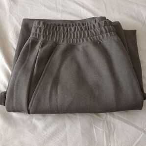 ユニクロC Lサイズ スウェットワイドパンツ 黒