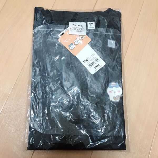 ジーユー ちいかわコラボ GU キッズ Tシャツ 150 DARK GRAY 半袖