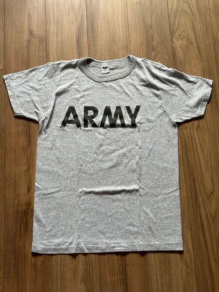 90年代 チャンピオン Tシャツ army 霜降りグレー 半袖Tシャツ ARMY ミリタリー Tシャツ 半袖 Lサイズ トリコタグ