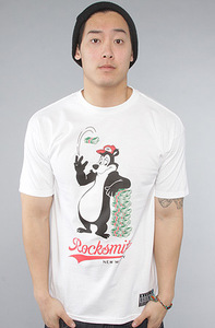 新品 ROCKSMITH MONEY TEE/WHITE S ロックスミス メンズ レディース 半袖 Tシャツ ホワイト hiphop ストリートファッションブランド