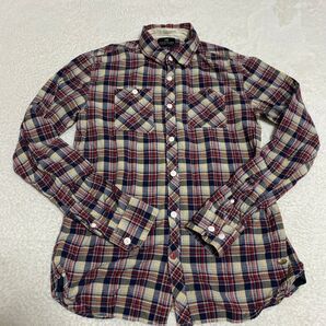オシャレ スコッチアンドソーダ リネン混 ネルシャツ チェックシャツ 長袖