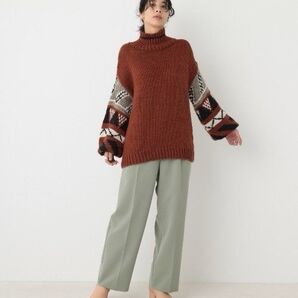 2020AW ブラックバイマウジー ジャガードニットトップス