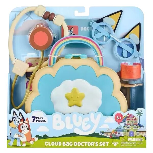 ディズニージュニア bluey ブルーイ クラウドバッグ ドクターズセット Moose Toys/お医者さんごっこ/おもちゃ/