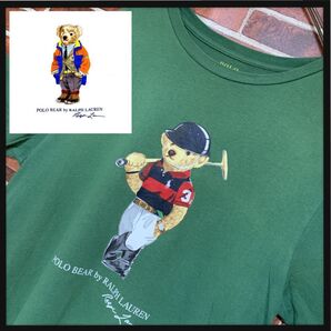 【希少カラー】POLO RALPH LAUREN★ポロラルフローレン★ポロベア★POLO BEER★半袖★tシャツ★XL★グリーン