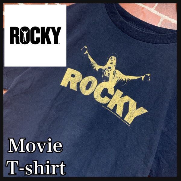 【入手困難】00s★ROCKY★ロッキー★映画★ヴィンテージ★ムービーtシャツ★movie★シルベスタースタローン★古着★M
