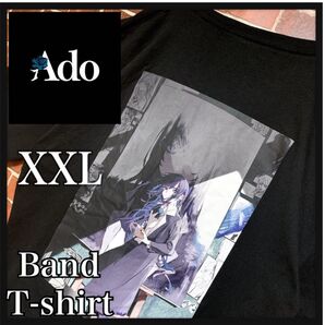 【入手困難】Ado★アド★モナリザの横顔★ライブ★ビッグシルエット★ビッグサイズ★バックプリント★バンドtシャツ★XXL★古着