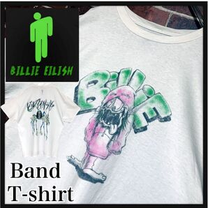 【入手困難】BILLIEEILISH★ビリーアイリッシュ★C2020★オフィシャル★両面プリント★バンドtシャツ★XL★古着