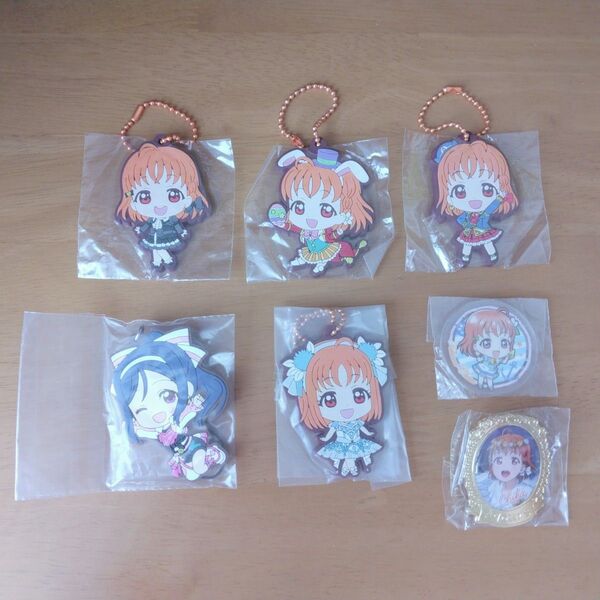 新品未使用 ラブライブ サンシャイン きゅんキャラ ラバーストラップ セット 高海千歌 松浦果南