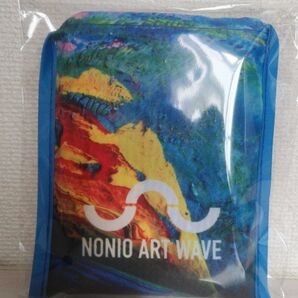 新品未使用 非売品 NONIO ART WAVE 限定アート エコバッグ ブルー 青 ノベルティグッズ