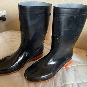 J-WORK 耐油長靴 黒色 レインブーツ 30cm