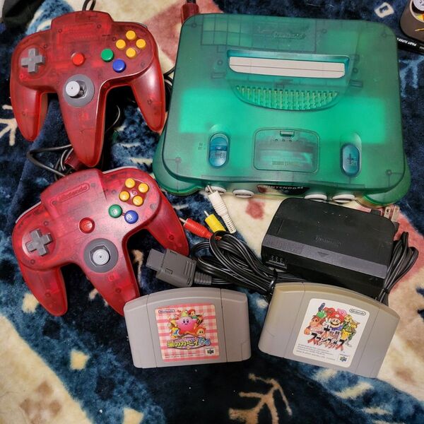 Nintendo64 クリアブルー 本体一式 動作確認済み