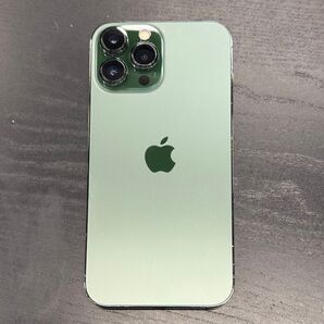 美品! iPhone 13 Pro max アルパイングリーン 128GB SIMフリー 充電ケーブル付