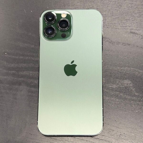 美品! iPhone 13 Pro Max アルパイングリーン 128GB SIMフリー 充電ケーブル付