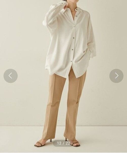 COLLAGE GALLARDAGALANTE コラージュガリャルダガランテ ポンチストレートパンツ ストレッチ センタープレス