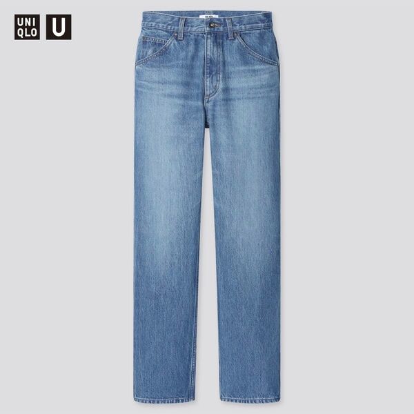 UNIQLO レギュラー フィット ストレート ハイライズ ジーンズ 22 56㎝