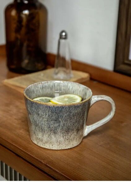 2個セット ヴィンテージ窓焼き セラミックコーヒーカップ 素朴スタイル オフィス マグカップ56655