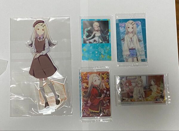 学園アイドルマスター 篠澤広 検定アクリルスタンド+再生画面風クリアカード + ウエハース 3枚セット