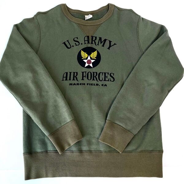 Buzz Rickson's US ARMY AIRFORCES ミリタリースウェット グリーン サイズM バズリクソンズ 美品