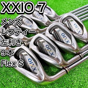 レフティ ゼクシオ XXIO 7代目 アイアン9本セット 純正スチール 左 S