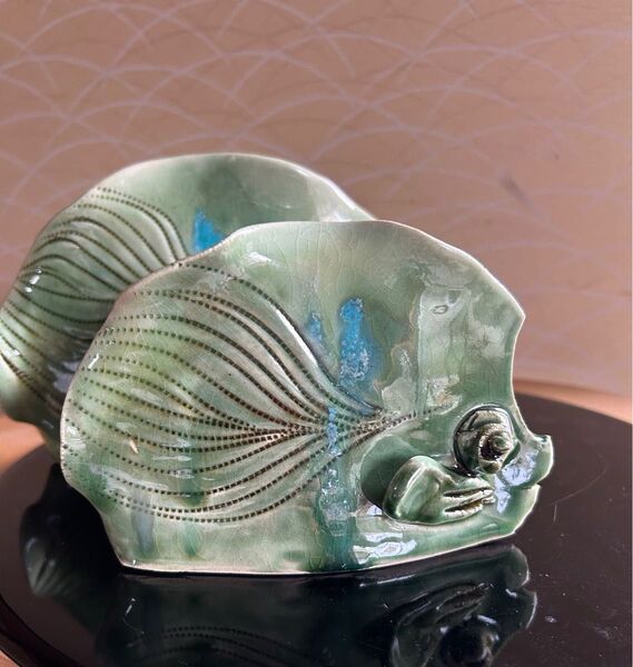 加藤美土里 陶器 遊魚