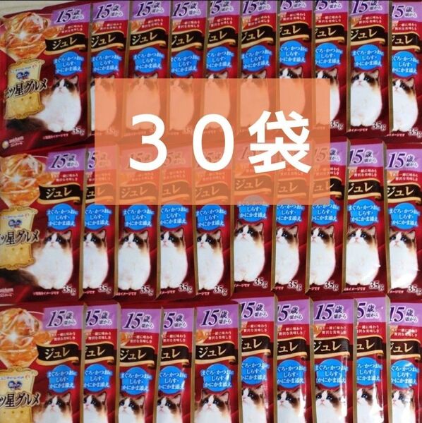 銀のスプーン 三ツ星グルメ パウチ ジュレ 15歳頃から まぐろ・かつおにしらす・かにかま添え 35g×30個
