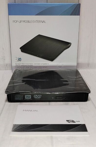 ポータブルDVDドライブ 外付け USB3.0