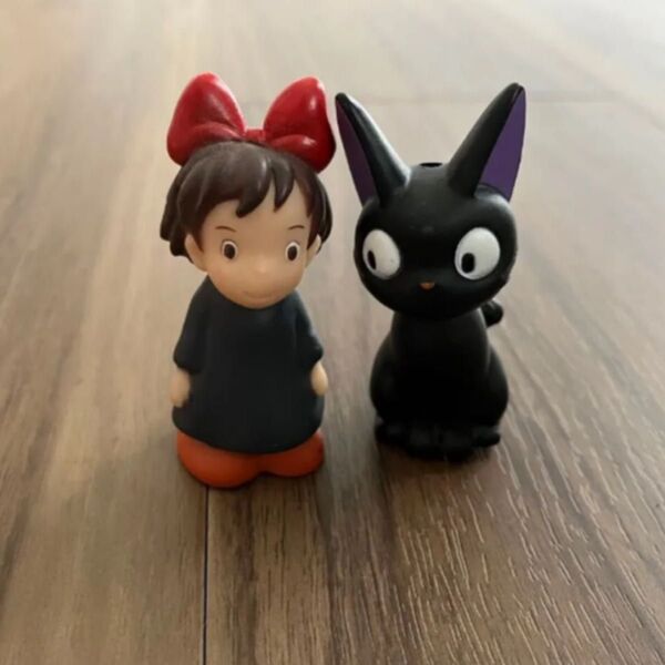 ジブリ 黒猫 ジジ キキ 魔女の宅急便 指人形 フィギュア セット