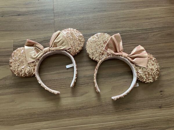 カチューシャ ディズニー ミニー スパンコール グッズセット ペア