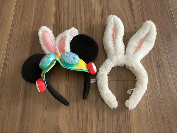 ディズニー イースター ミッキー バニー うさぎ カチューシャ ペア セット ディズニーランド