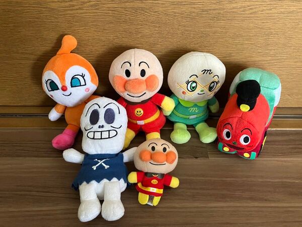 アンパンマン ぬいぐるみ ホラーマン ドキンちゃん メロンパンナ slマン ぷりちぃビーンズ 指人形 セット