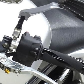● バイク アルミ ミラーホルダー 2個セット 正ネジ10mm ハンドル径22mm の画像3