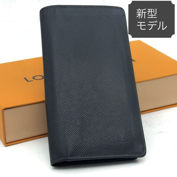 【超極上美品】ルイヴィトン タイガ ブラザ 新型 NM ネイビー 長財布 札入れ M30502 LOUIS VUITTON
