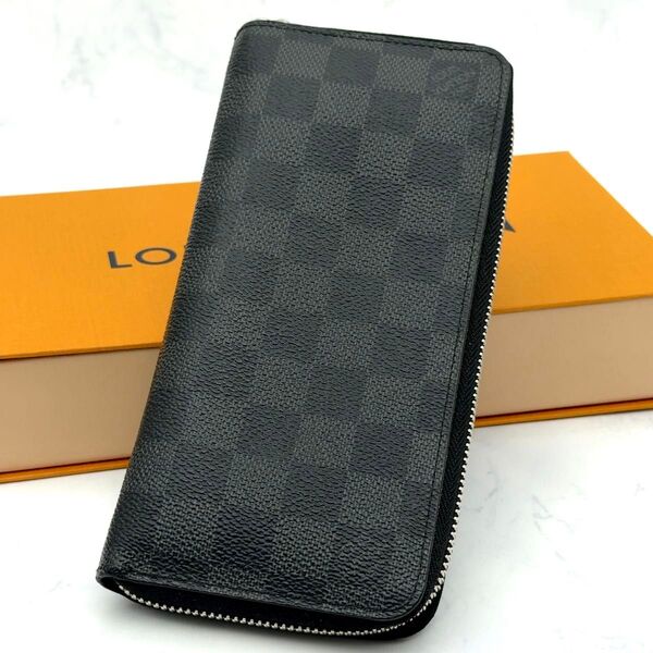 超極上美品 ルイヴィトン ダミエグラフィット ジッピーウォレット ヴェルティカル 長財布 N63095 LOUIS VUITTON
