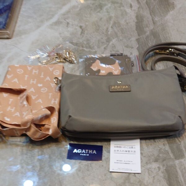 AGATHA ショルダーバッグ パスケース エコバッグ 3点セット 未使用