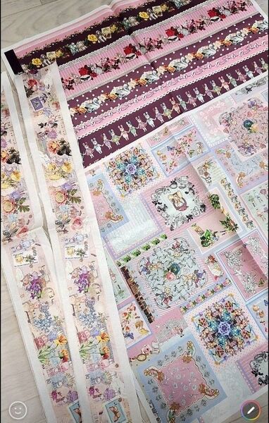 マイリトルテイラー生地2枚+リボンテープ50㌢×2枚