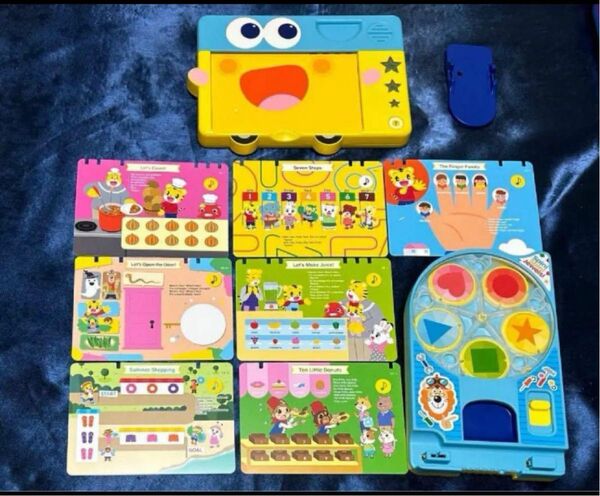美品 トーキングキュリオスとスピンスピンジュエルズ こどもちゃれんじEnglish しまじろう
